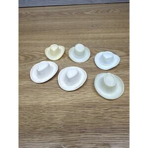 Vintage 1950s Hartland Western Cowboy Hats Lot Of 6